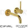 Cifial 32406MI-X11 U PVD X11 2 Hole Wall Basin Mixer Tap Right Side Spare Parts